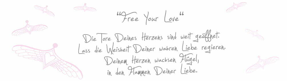 Free your love (stoff-wandbehang