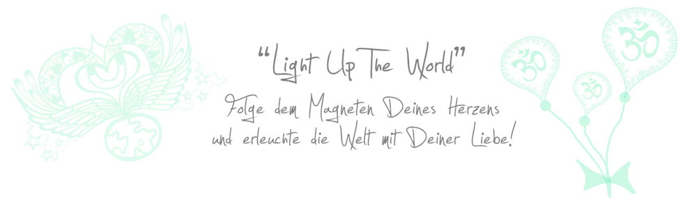 LIGHT UP THE WORLD (Leinwanddruck)