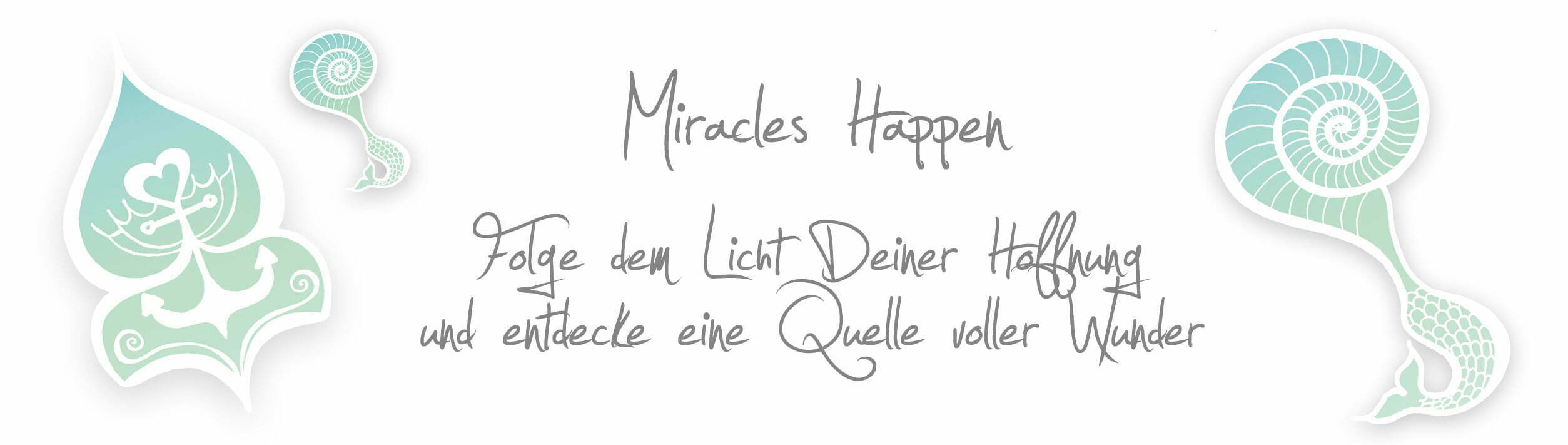 MIRACLES HAPPEN (Mini-Poster / deep-blue)